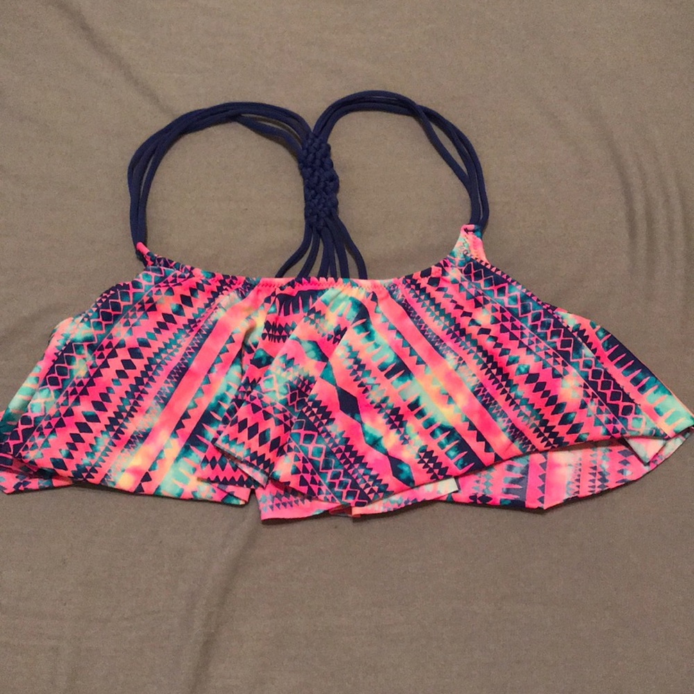 Victoria’s Secret PINK! Flounce Bikini Top- Small